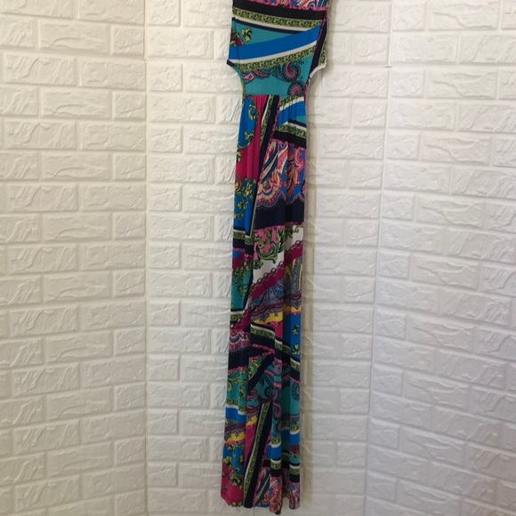 Love-T‎ keyhole waist colorful maxi dress - Picture 4 of 7